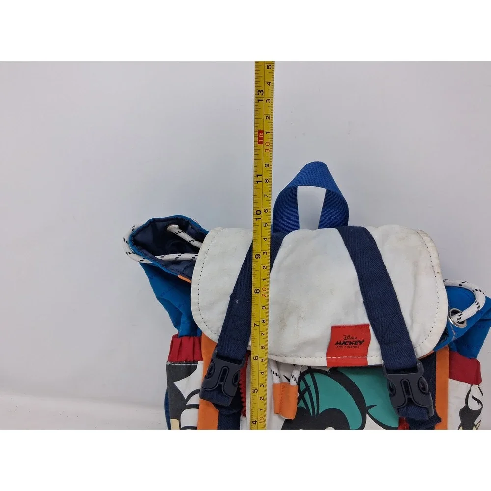 Disney Mickey Mouse and Friends Colorblock Backpack Rucksack Blue Orange Goofy